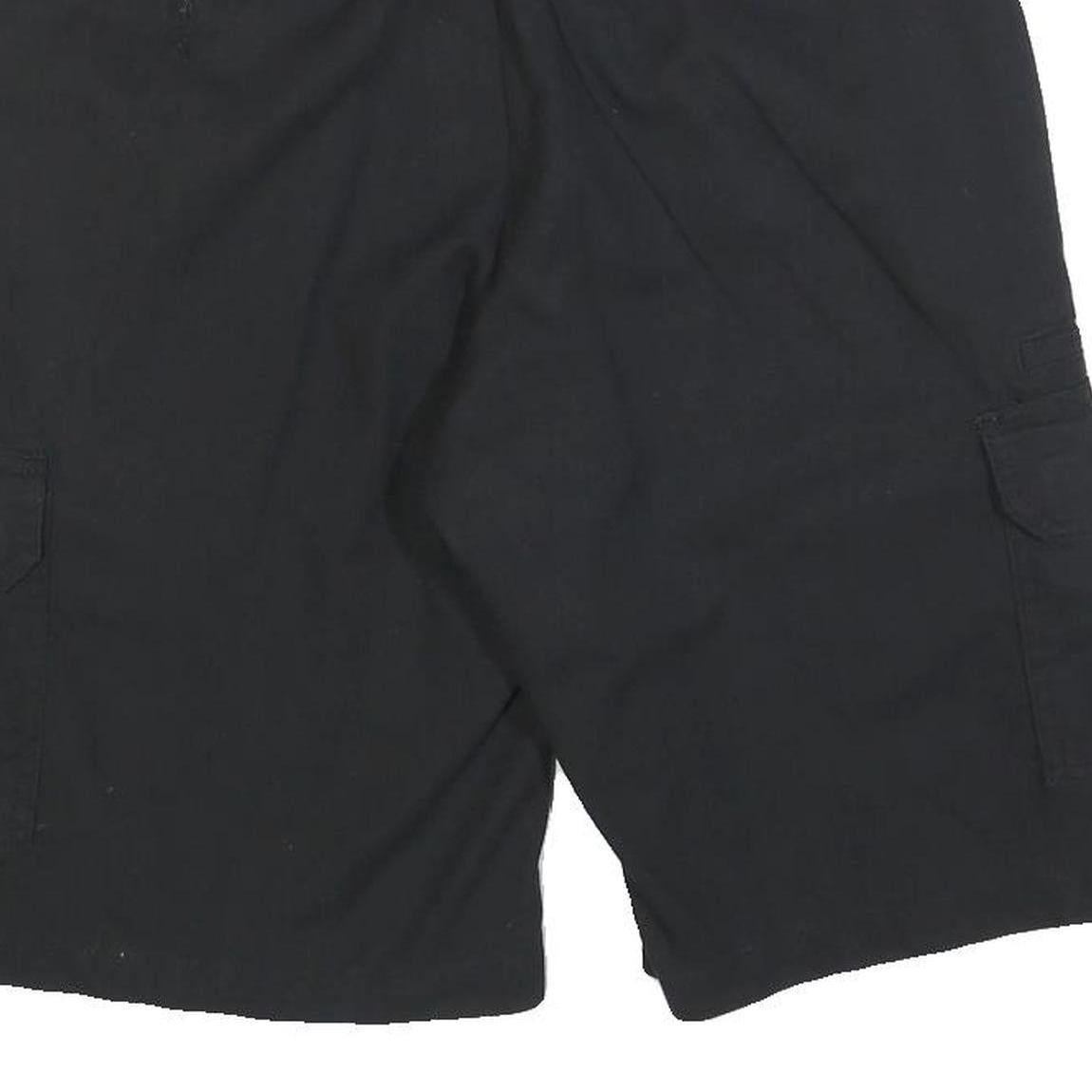 DICKIES Mens Black Cargo Shorts M W32 Workwear Casual Cotton Blend