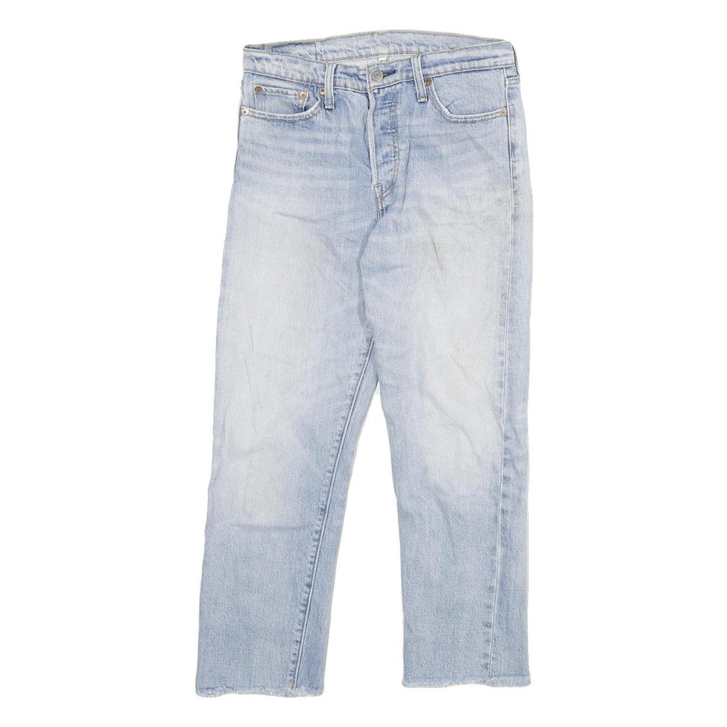 LEVI'S 501 Womens Jeans Blue Regular Straight Denim Light W29 L25 Classic Fit