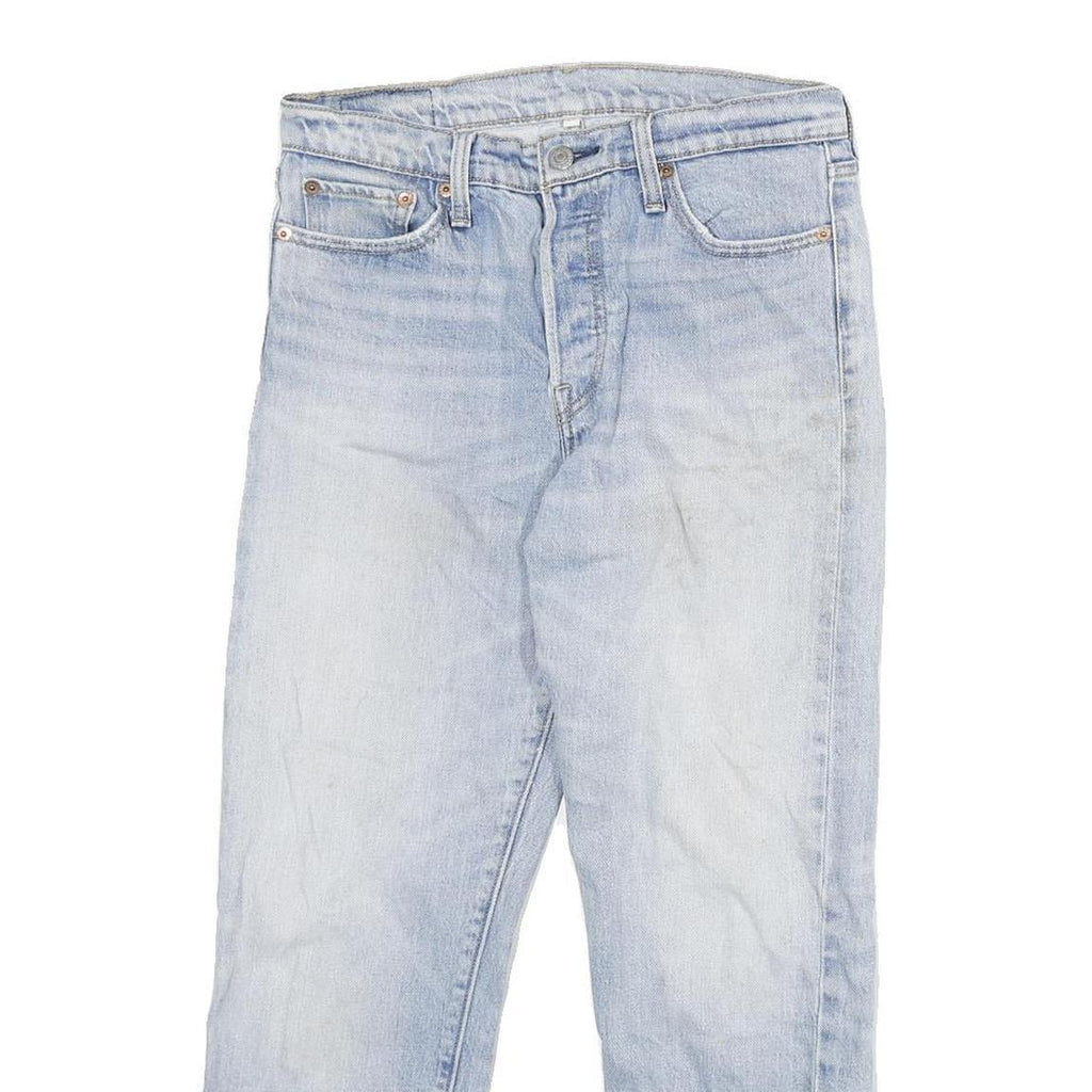 LEVI'S 501 Womens Jeans Blue Regular Straight Denim Light W29 L25 Classic Fit