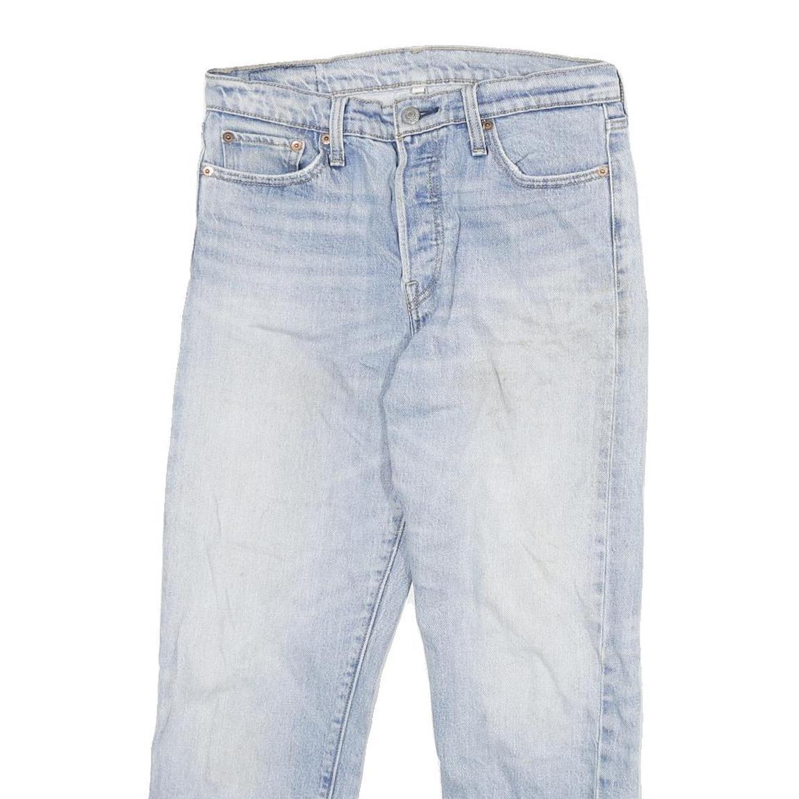 LEVI'S 501 Womens Jeans Blue Regular Straight Denim Light W29 L25 Classic Fit