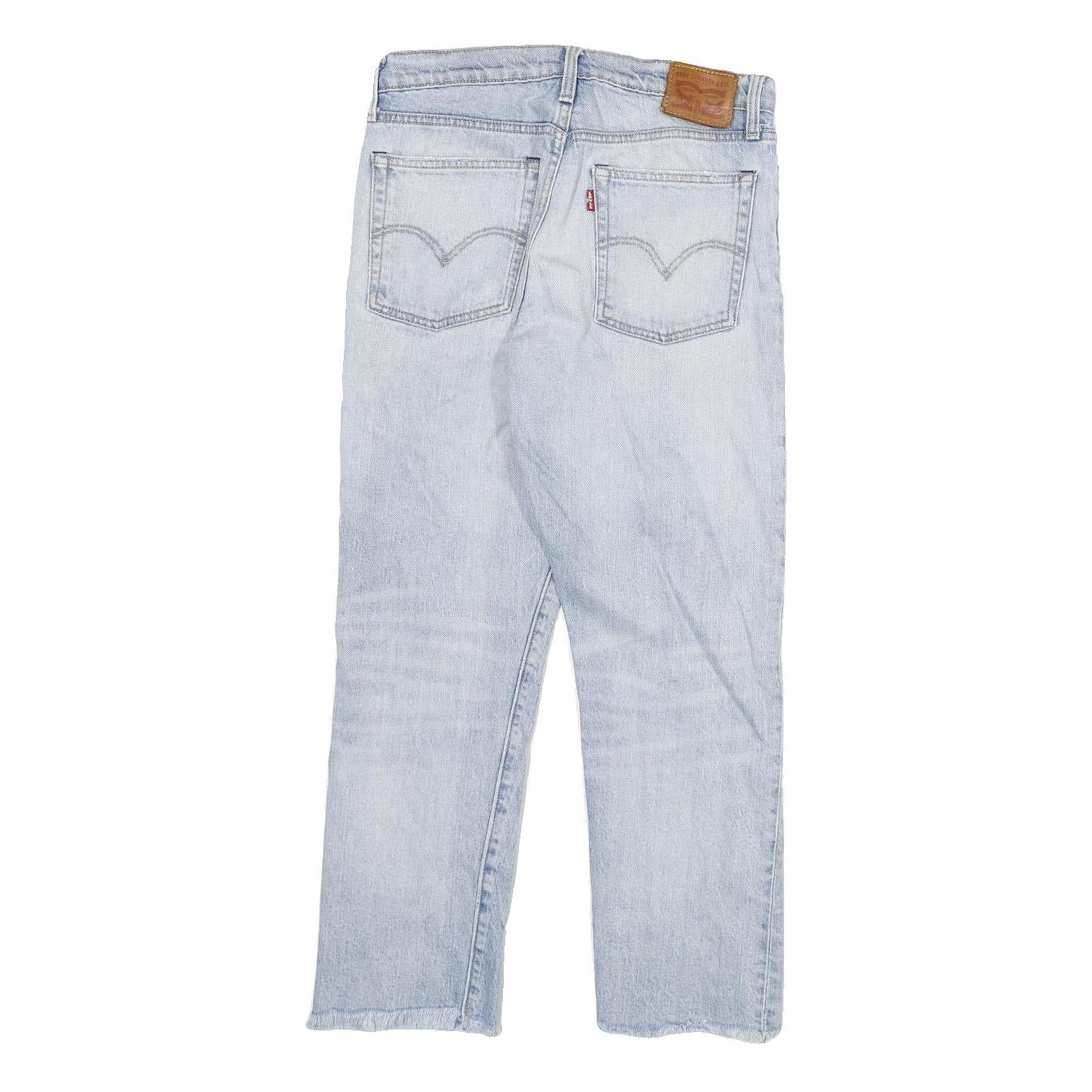 LEVI'S 501 Womens Jeans Blue Regular Straight Denim Light W29 L25 Classic Fit