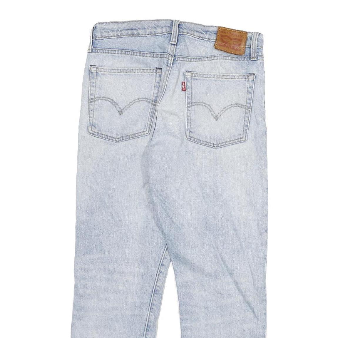 LEVI'S 501 Womens Jeans Blue Regular Straight Denim Light W29 L25 Classic Fit