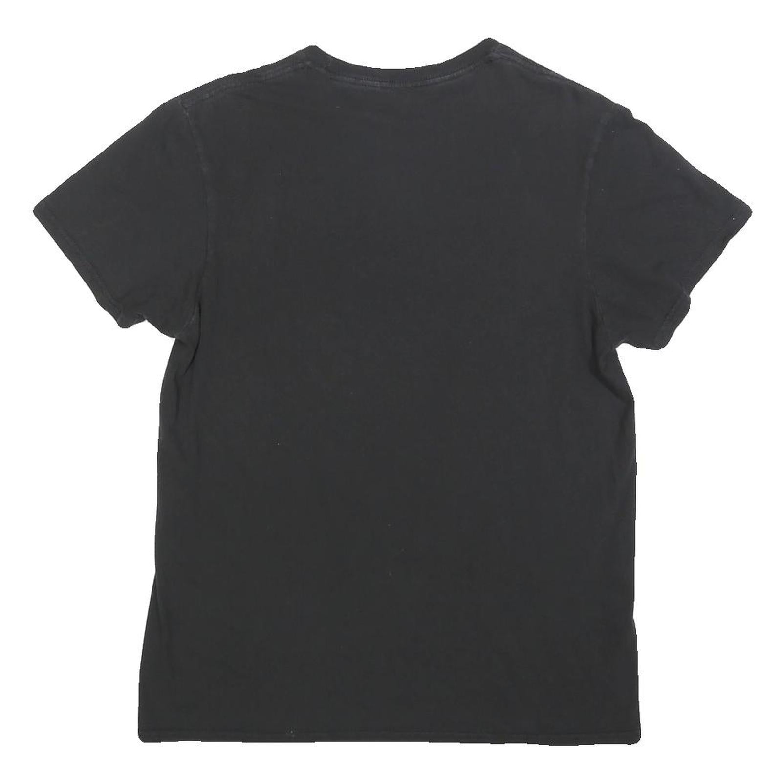 LEVI'S Womens Black Graphic T-Shirt M Short Sleeve Crew Neck Cotton Blend