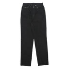CALVIN KLEIN JEANS Womens Black Regular Straight Denim W27 L30 Zip Cotton
