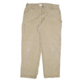 CARHARTT Mens Cotton Blend Beige Relaxed Straight Trousers W40 L32 Workwear