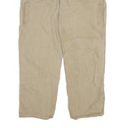 CARHARTT Mens Cotton Blend Beige Relaxed Straight Trousers W40 L32 Workwear