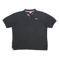 SLAZENGER Mens Black Short Sleeve Polo Shirt 3XL Cotton Blend Casual Sports