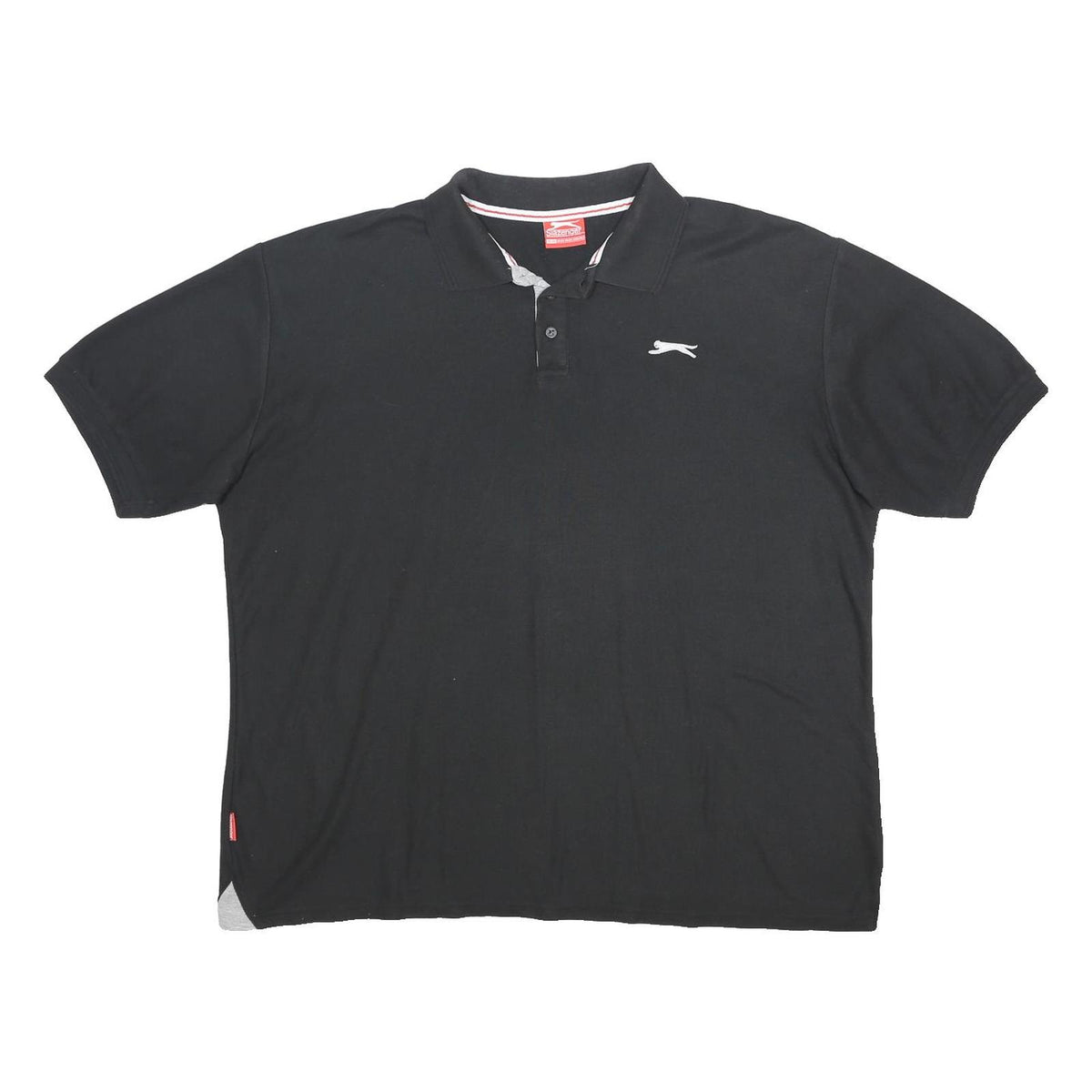 SLAZENGER Mens Black Short Sleeve Polo Shirt 3XL Cotton Blend Casual Sports