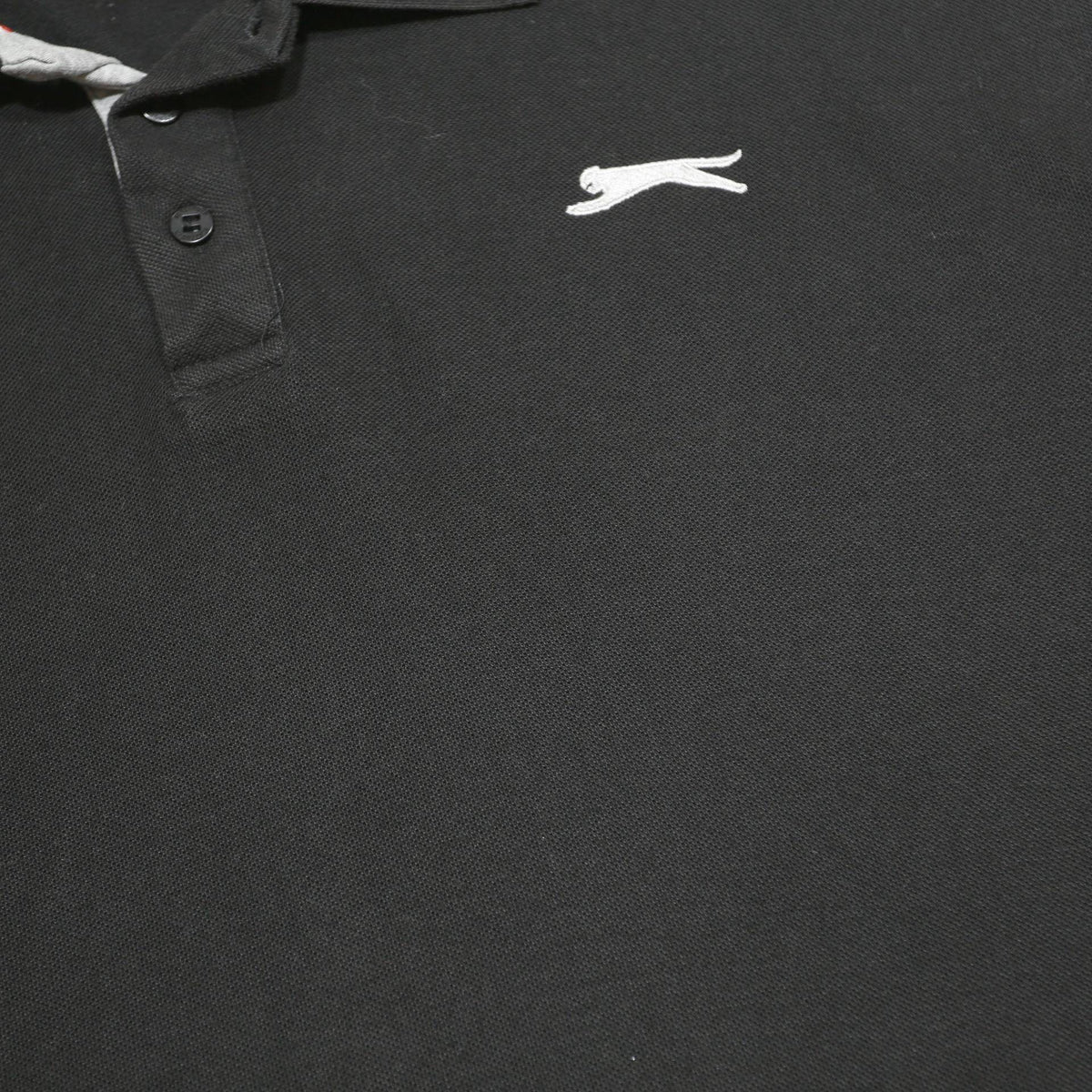 SLAZENGER Mens Black Short Sleeve Polo Shirt 3XL Cotton Blend Casual Sports