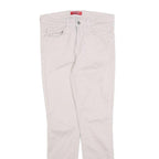GUESS Womens Cotton Blend Beige Slim Skinny Trousers W29 L28 Stylish Everyday