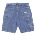 WRANGLER Mens Denim Blue Casual Shorts L W36 Classic Fit Cotton Workwear