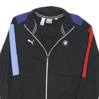 PUMA Mens Black Blue & Red BMW Motorsport Zip Jacket L Cotton Blend Sports