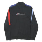 PUMA Mens Black Blue & Red BMW Motorsport Zip Jacket L Cotton Blend Sports