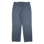 CARHARTT Mens Cotton Blend Blue Regular Straight Trousers W32 L32 Classic