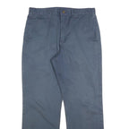 CARHARTT Mens Cotton Blend Blue Regular Straight Trousers W32 L32 Classic