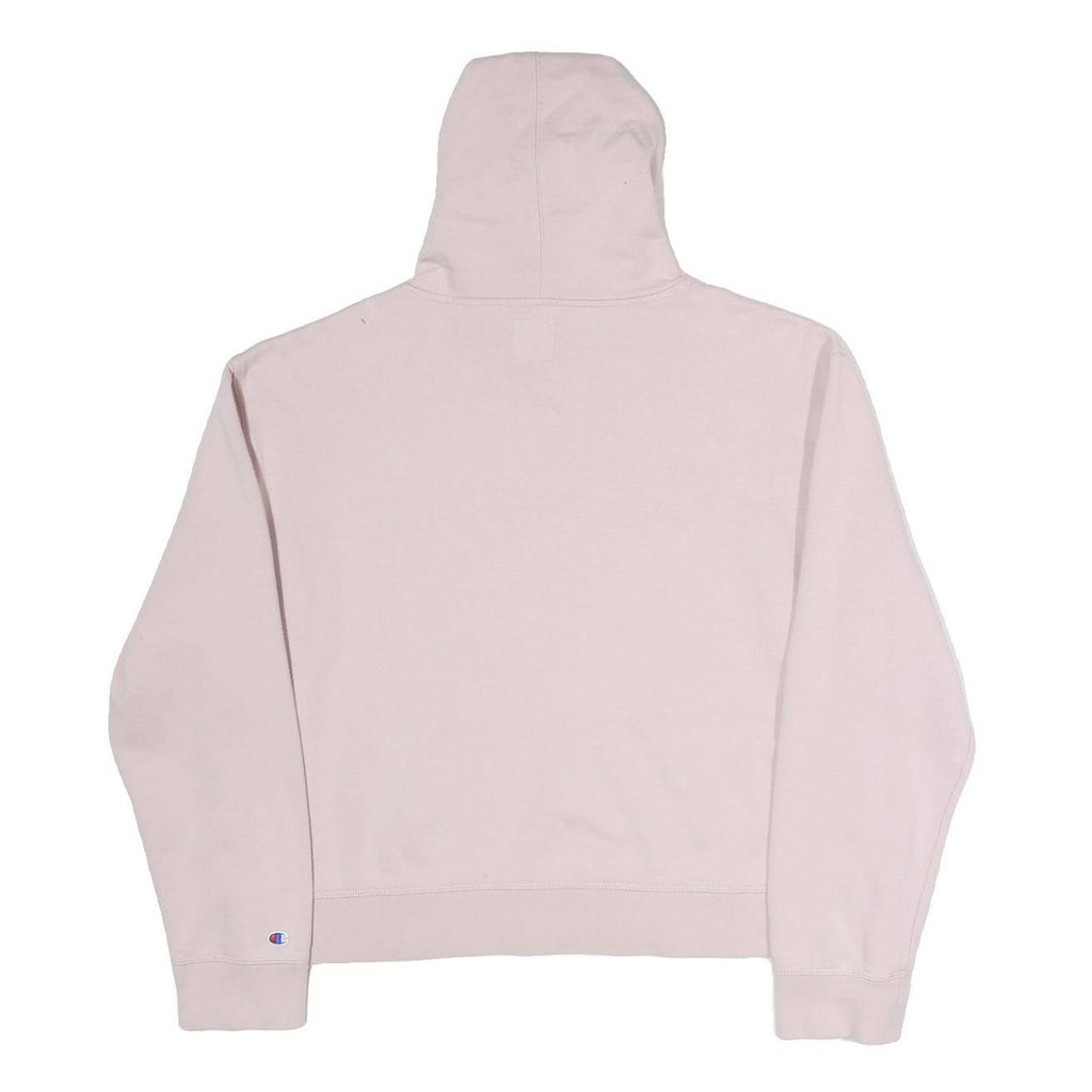 CHAMPION Womens Pink Pullover Hoodie XL Cotton Blend Casual Oversized