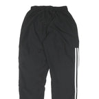 ADIDAS Mens Joggers Black & White Slim Tapered S W26 L30 Polyester Blend Sports