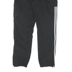 ADIDAS Mens Joggers Black & White Slim Tapered S W26 L30 Polyester Blend Sports