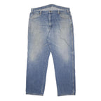 DICKIES Mens Jeans Blue Relaxed Straight Denim Light W36 L32 Workwear Durable