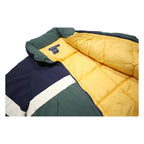 NAUTICA Mens Navy & Green White Panel Nylon Jacket S Zip Casual Outerwear