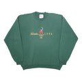 HANES Mens Green Atlanta 1996 Crew Neck L Cotton Blend Sweatshirt Vintage