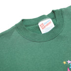 HANES Mens Green Atlanta 1996 Crew Neck L Cotton Blend Sweatshirt Vintage