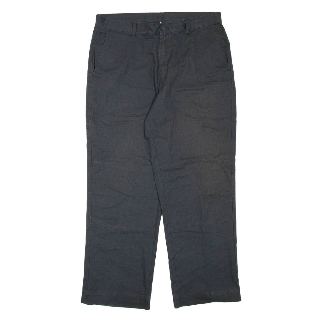 DICKIES Mens Trousers Black Regular Straight W36 L30