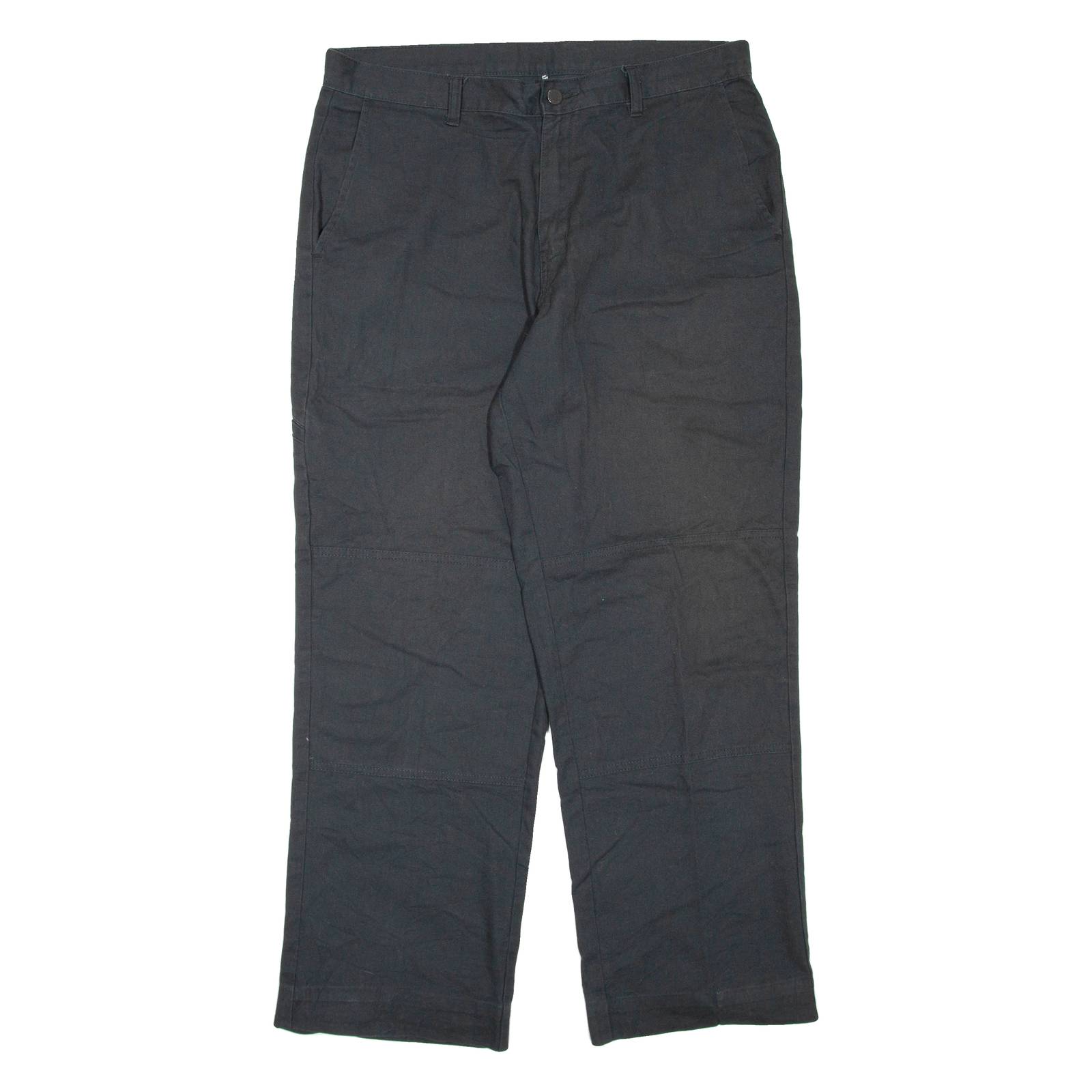 DICKIES Mens Trousers Black Regular Straight W36 L30