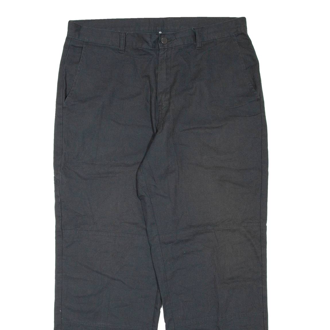 DICKIES Mens Trousers Black Regular Straight W36 L30