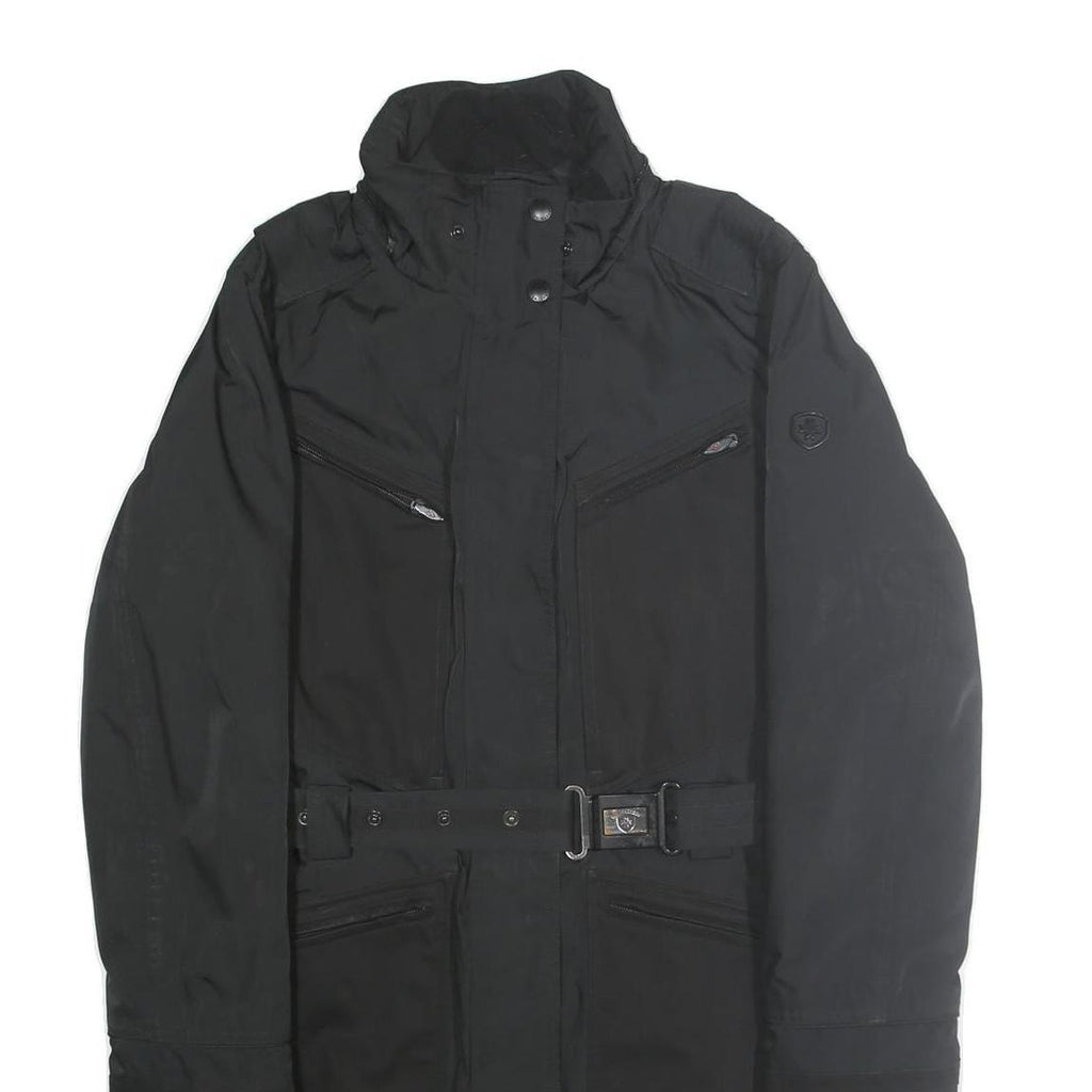 WELLENSTEYN Womens Black Jacket M Polyester Blend Zip Classic Outerwear