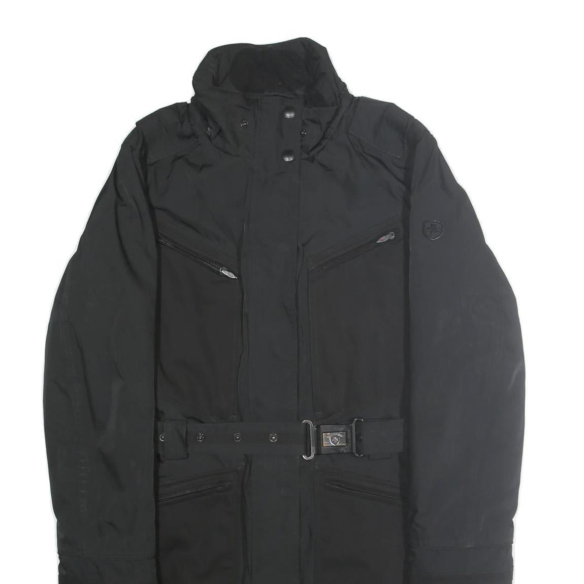 WELLENSTEYN Womens Black Jacket M Polyester Blend Zip Classic Outerwear