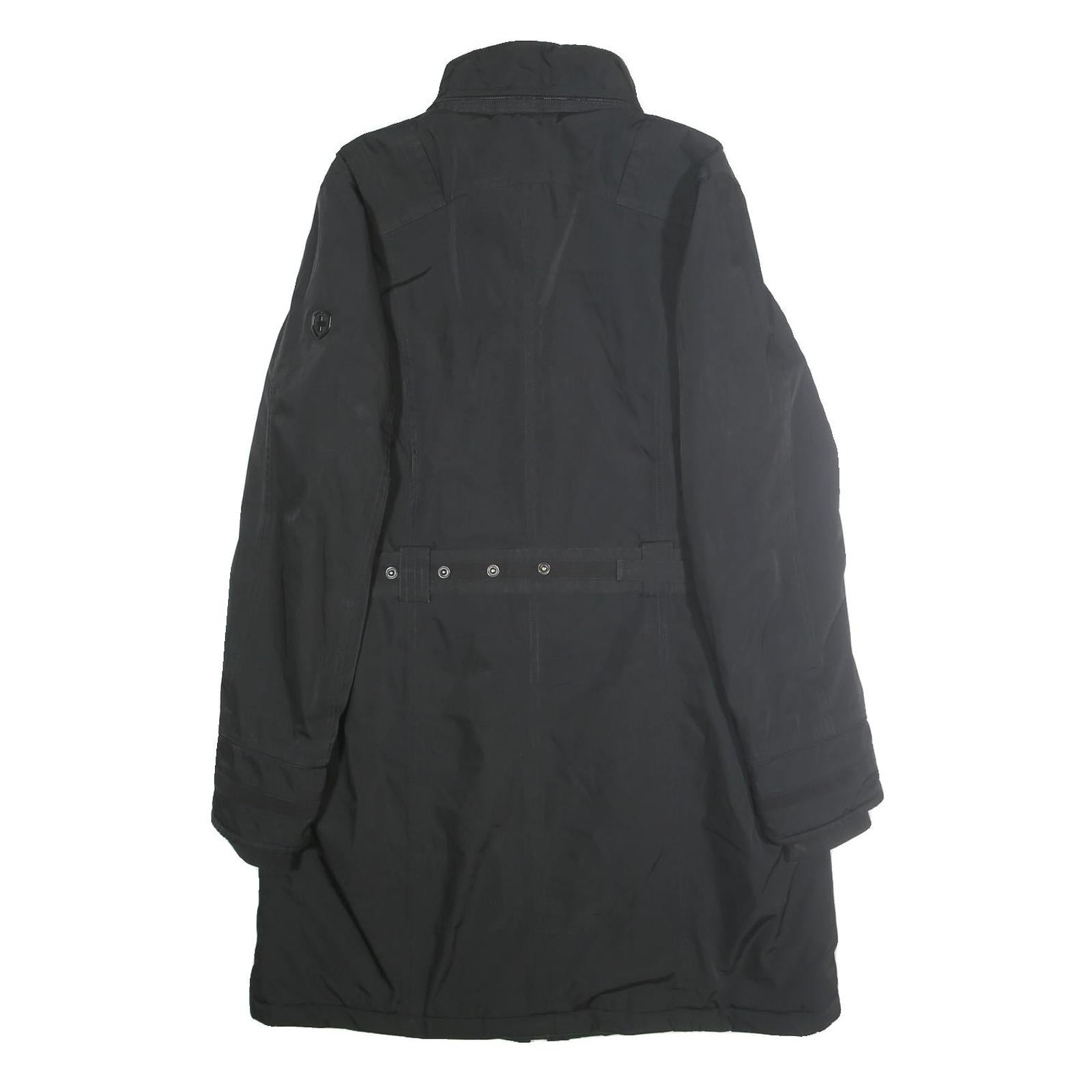WELLENSTEYN Womens Black Jacket M Polyester Blend Zip Classic Outerwear