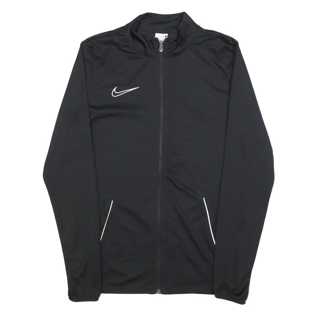 NIKE Mens Black Slim Jacket M Polyester Blend Zip Sportswear Top