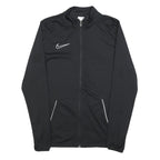 NIKE Mens Black Slim Jacket M Polyester Blend Zip Sportswear Top