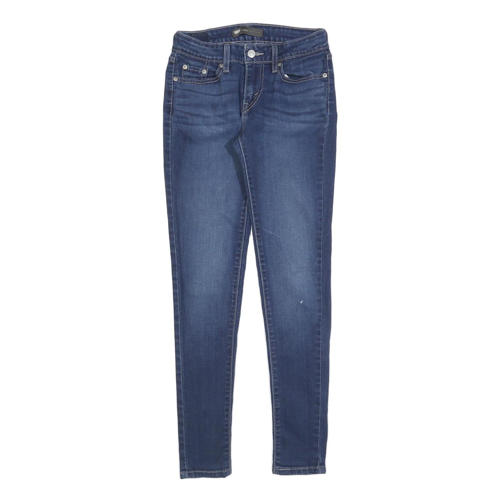 LEVI'S Womens Jeans Blue Slim Skinny Denim Medium W26 L28 Stretch Cotton Blend