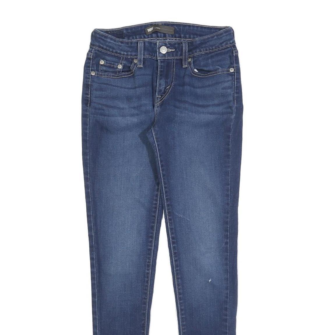 LEVI'S Womens Jeans Blue Slim Skinny Denim Medium W26 L28 Stretch Cotton Blend