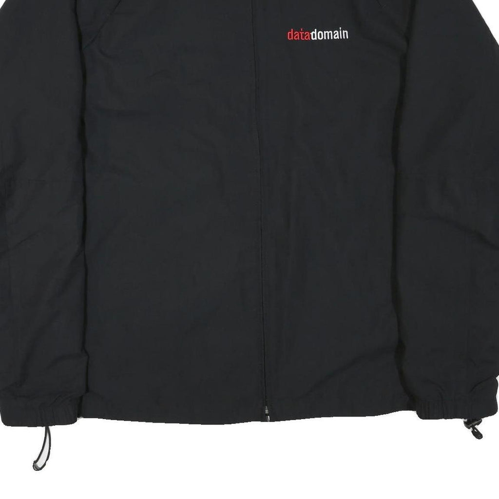 NIKE Mens Black Zip Jacket 2XL Polyester Blend Plain Lightweight Sportswear