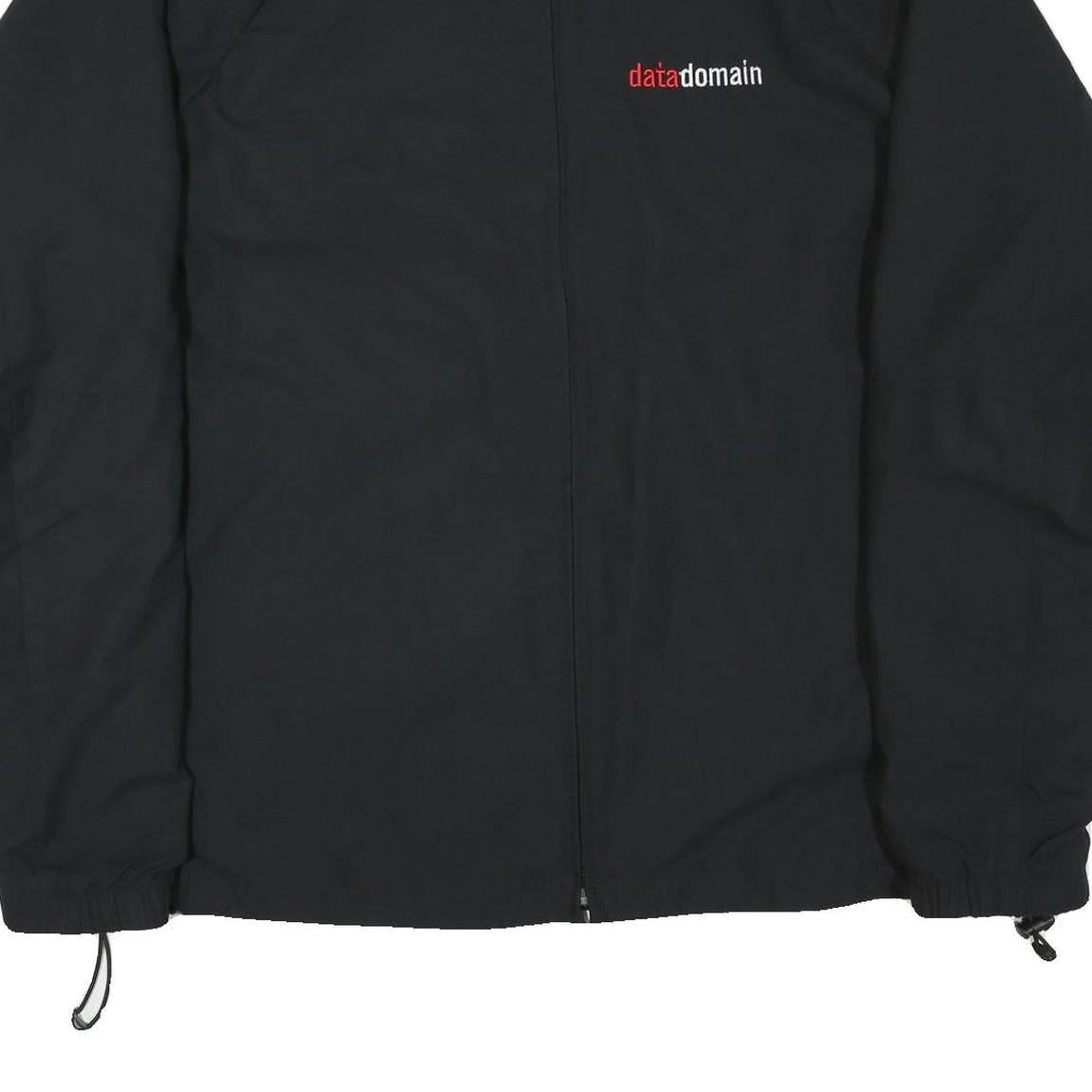 NIKE Mens Black Zip Jacket 2XL Polyester Blend Plain Lightweight Sportswear