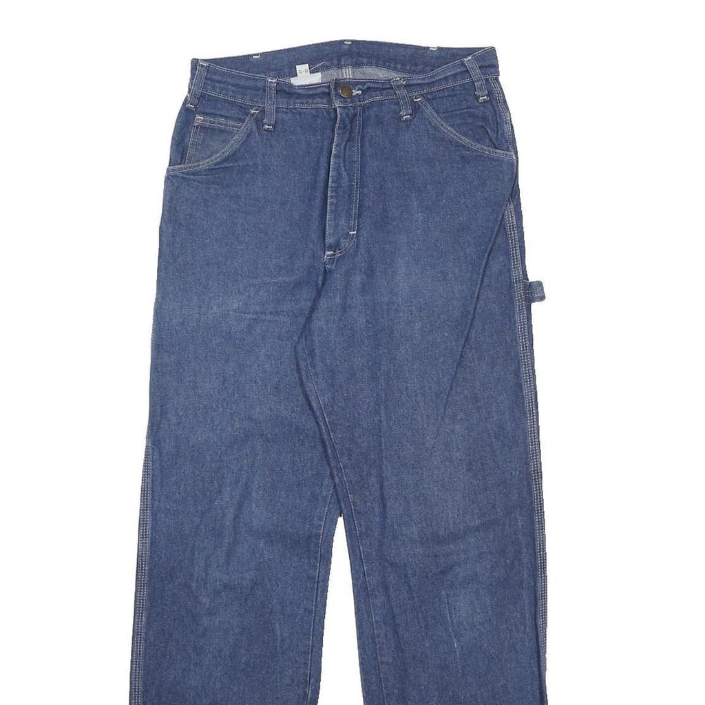 DICKIES Mens Jeans Blue Regular Straight Denim Medium W28 L32 Workwear