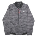 NEW BALANCE Womens Grey Lightweight Zip Jacket M Polyester Blend Athletic