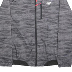 NEW BALANCE Womens Grey Lightweight Zip Jacket M Polyester Blend Athletic