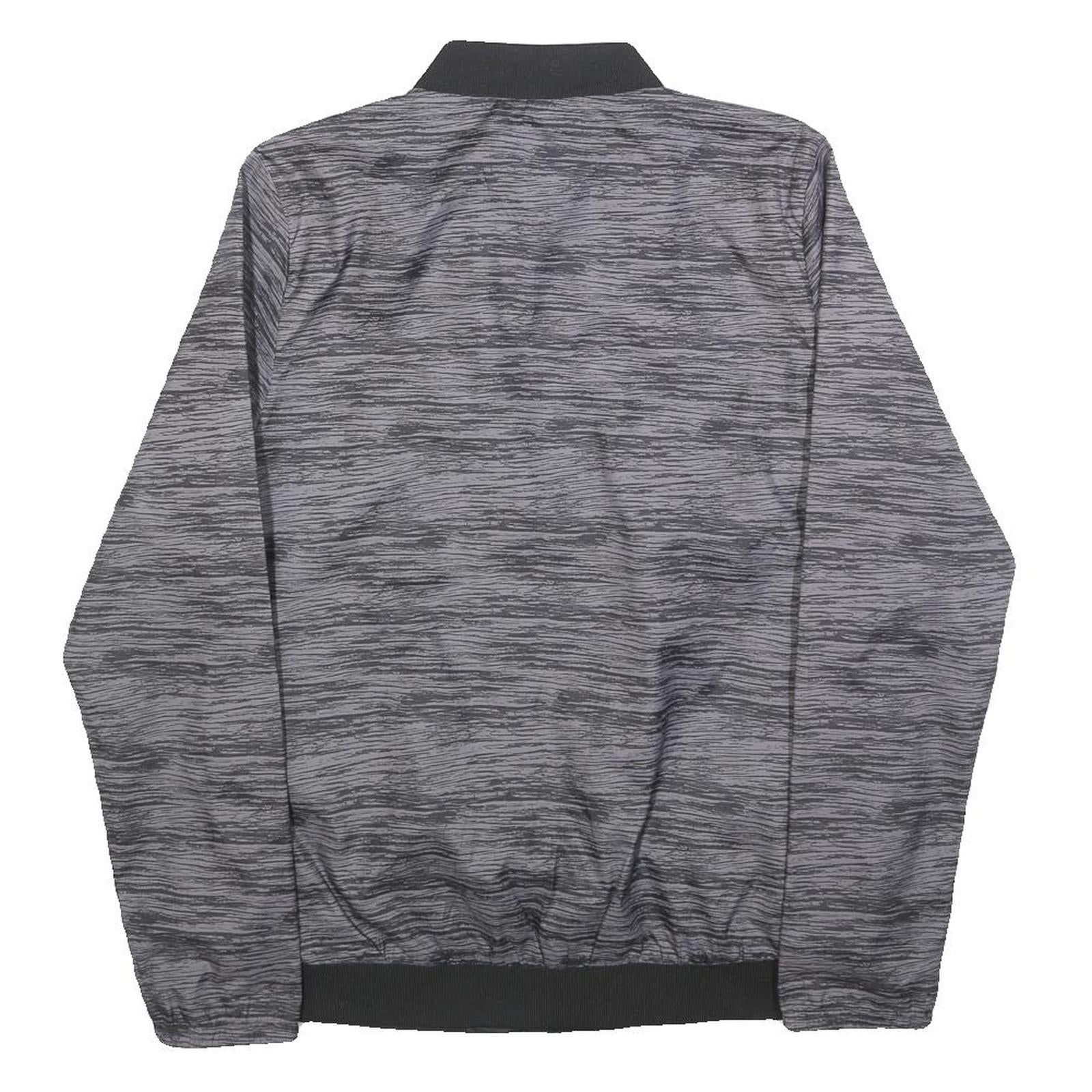 NEW BALANCE Womens Grey Lightweight Zip Jacket M Polyester Blend Athletic