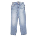 GUESS Womens Regular Fit Blue Denim Straight Jeans W30 L30 Zip Cotton Blend