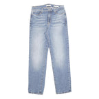 GUESS Womens Regular Fit Blue Denim Straight Jeans W30 L30 Zip Cotton Blend