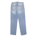 GUESS Womens Regular Fit Blue Denim Straight Jeans W30 L30 Zip Cotton Blend