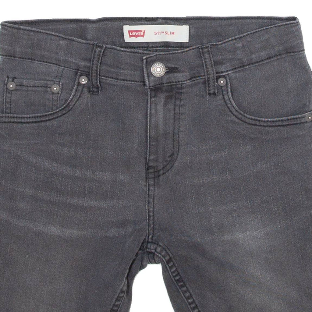 LEVI'S 511 Womens Jorts Shorts Grey Slim S W28
