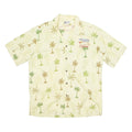 ALOHA REPUBLIC Mens Hawaiian Shirt Green Crazy Pattern L