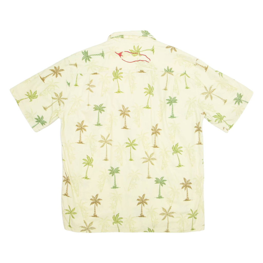 ALOHA REPUBLIC Mens Hawaiian Shirt Green Crazy Pattern L