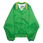 MAJESTIC Mens Varsity Jacket Green USA M