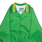 MAJESTIC Mens Varsity Jacket Green USA M